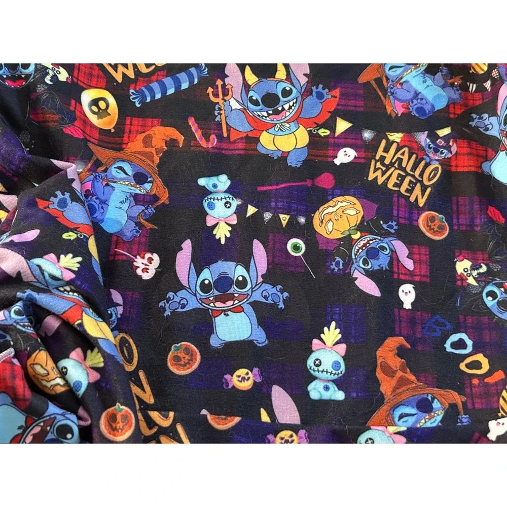 Kk31 Magnolia Babes & Co. Halloween Stitch Disney tunic‎ dress  3XL 7-8T